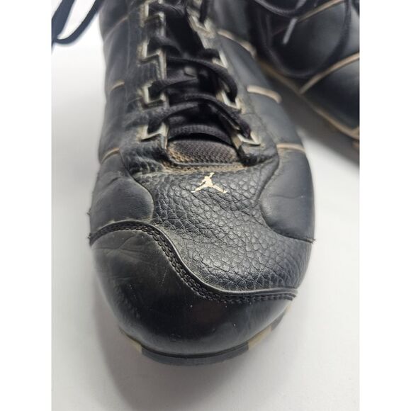 Vintage Air Jordan Jeter Molded Cleats Shoes‎ Black & White 2005 Size 12 - Picture 9 of 15